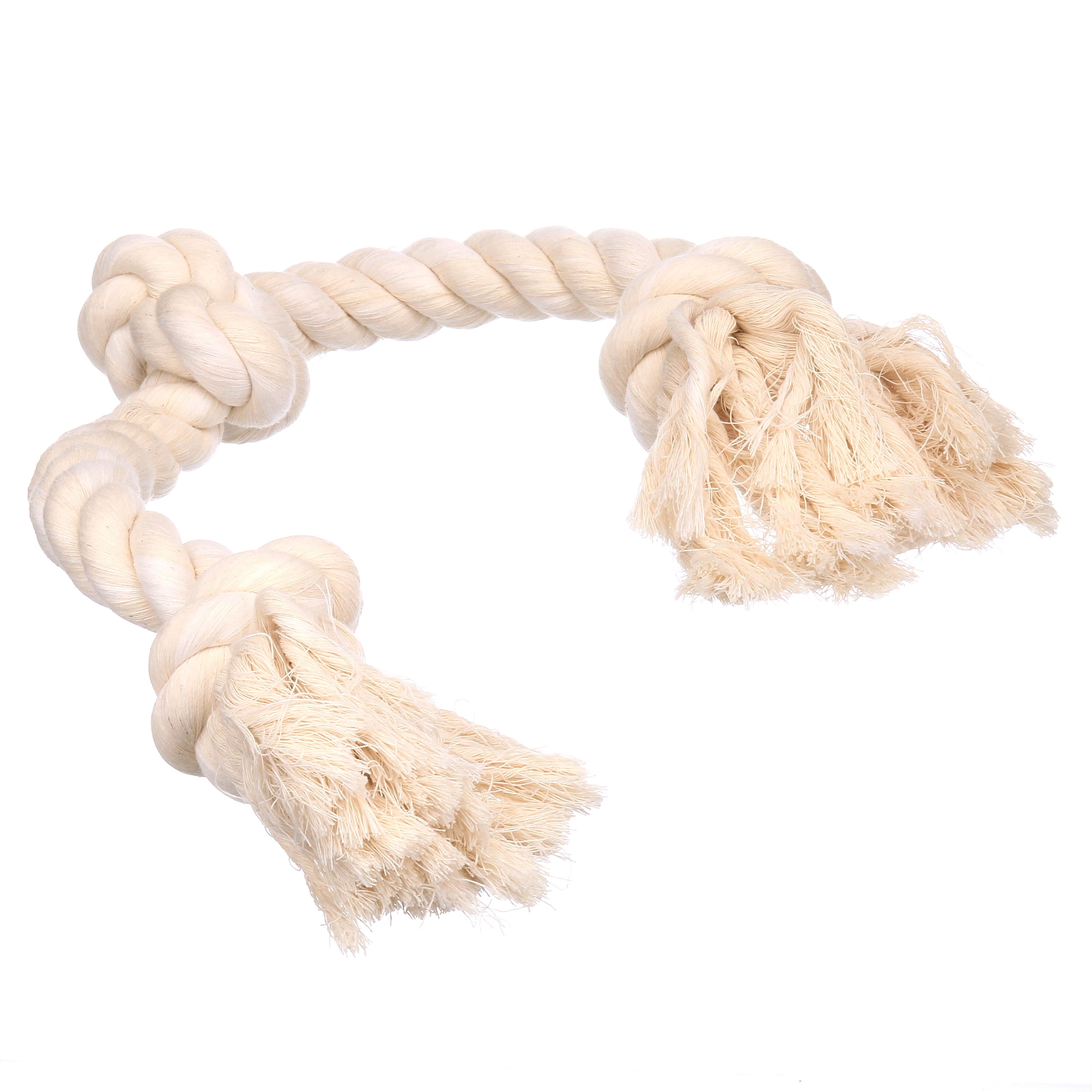 Dogs Love Our Large Cotton Tug! - Organic Cotton Tug Toy - Hand braided  plastic free tug - Sturdy and washable - Great for interactive play