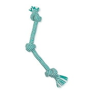 Mammoth Flossy Chews EXTRA FRESH Cottonblend 3 Knot Tug Rope Dog Toy, Medium, 20"