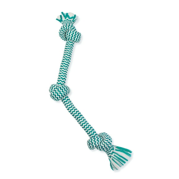 Mammoth Flossy Chews EXTRA FRESH Cottonblend 3 Knot Tug Rope Dog Toy, Medium, 20"