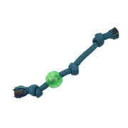 Mammoth Flossy Chews Extra 3 Knot Tug with TPR Ball Rope Dog Toy, Large, 20"