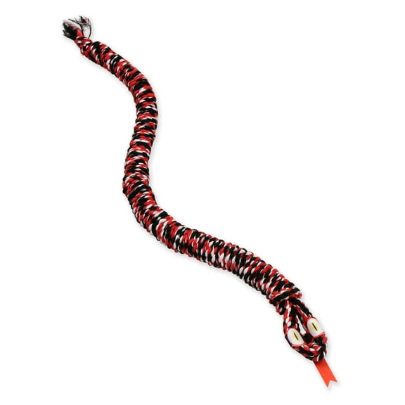 Mammoth Flossy Chews SnakeBiter Cottonblend Rope Dog Toy, Small, 26", Assorted Colors