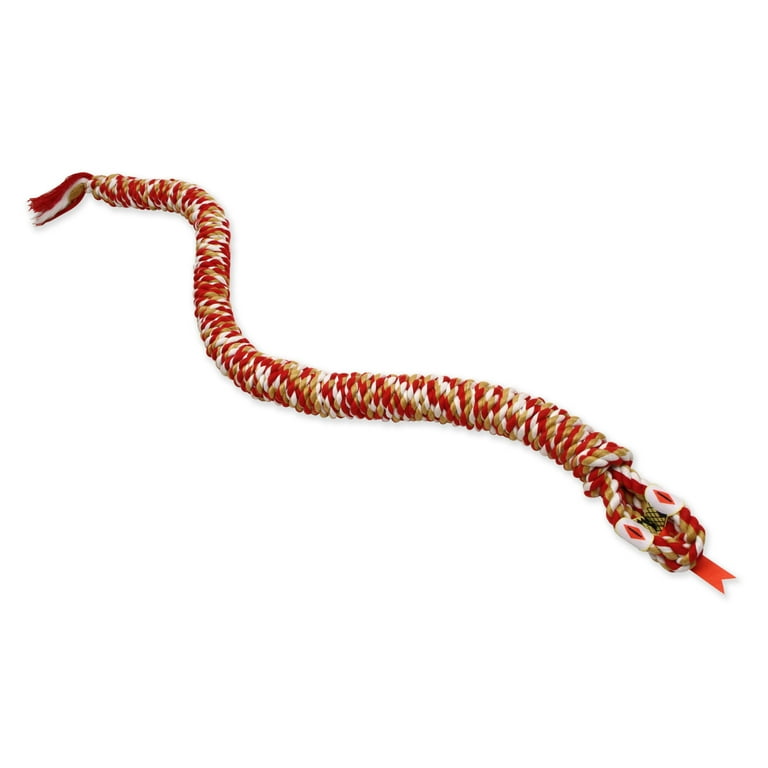 Mammoth Flossy Chews Snakebiter Colored Rope Toy Mammoth Flossy Chews Snakebiter Colored Rope Toy