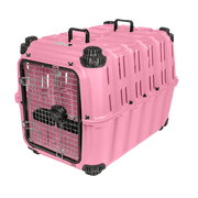 Mammoth Guardian Strong and Durable 36 inch Plastic Dog Kennel, Pink