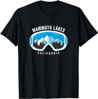Mammoth Lakes Ski Snowboard Goggles Snow Mountain T-Shirt - Walmart.com