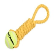 Mammoth Pet Products 746772530108 Twister Pull Tug with Ball Dog Toy - Yellow - 12 in. Medium