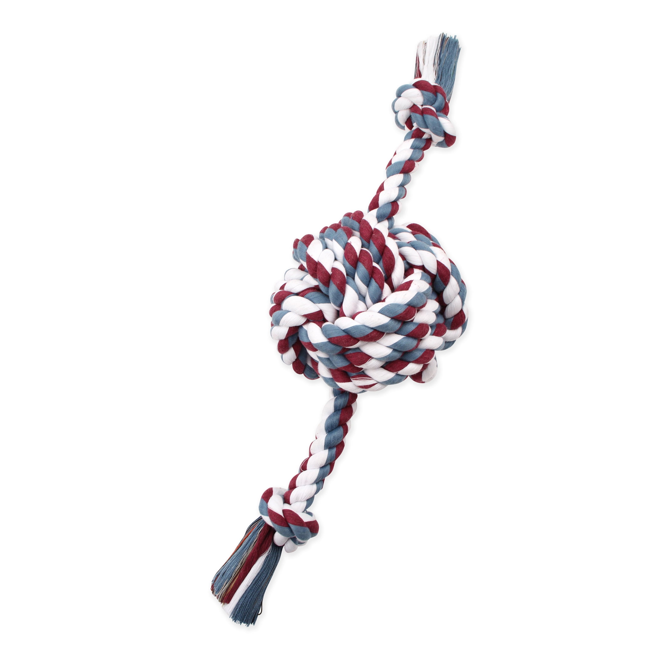 Mammoth Pet Products Colossal 25" Color Monkey Fist Ball Dog Toy with Rope Ends