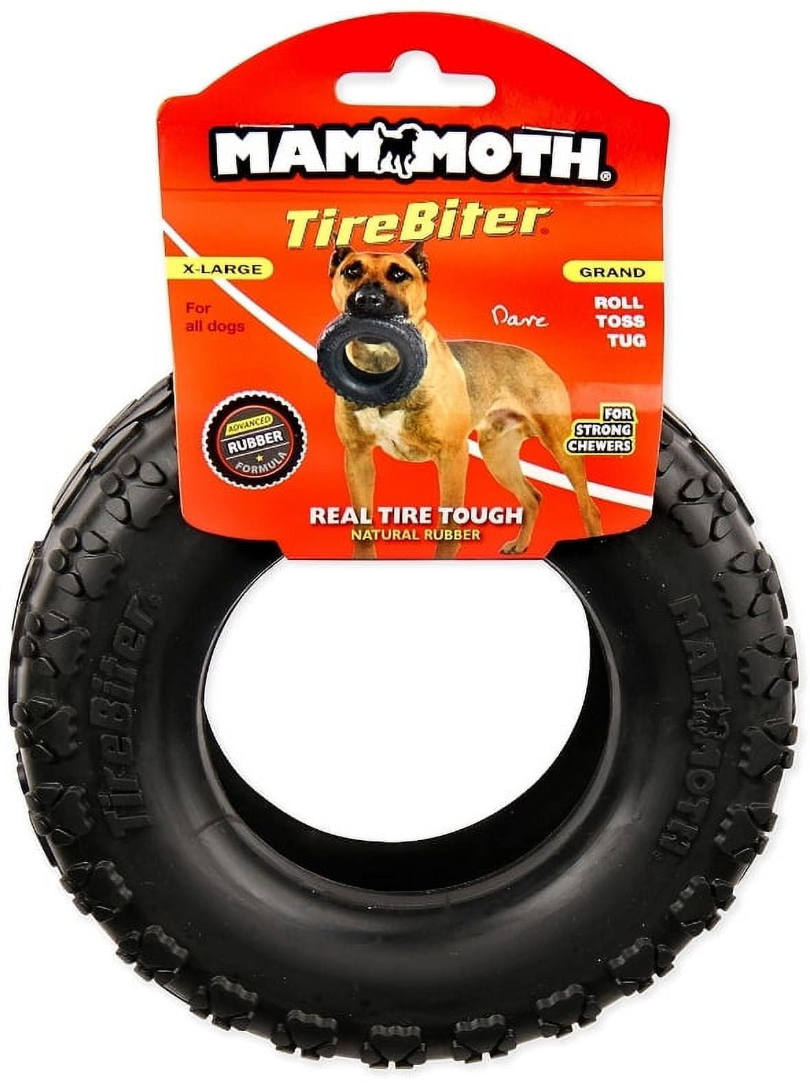Mammoth TireBiter II Natural Rubber Dog Toy [Dog Rope and Tug Toys, New Dog Supplies, Mammoth, Dog Supplies] X-Large - 1 count