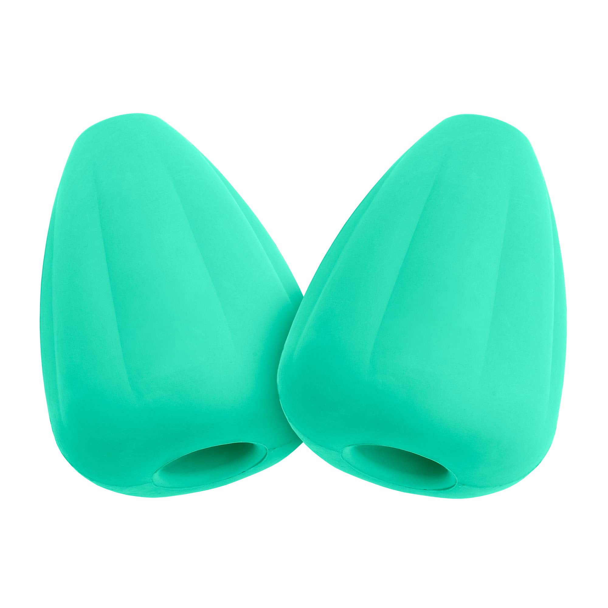 Mammoth premium durable dog toy, natural rubber chew toy for aggressive chewers, interactive treat dispensing enrichment toy with safety air vent, large pack of 2, green