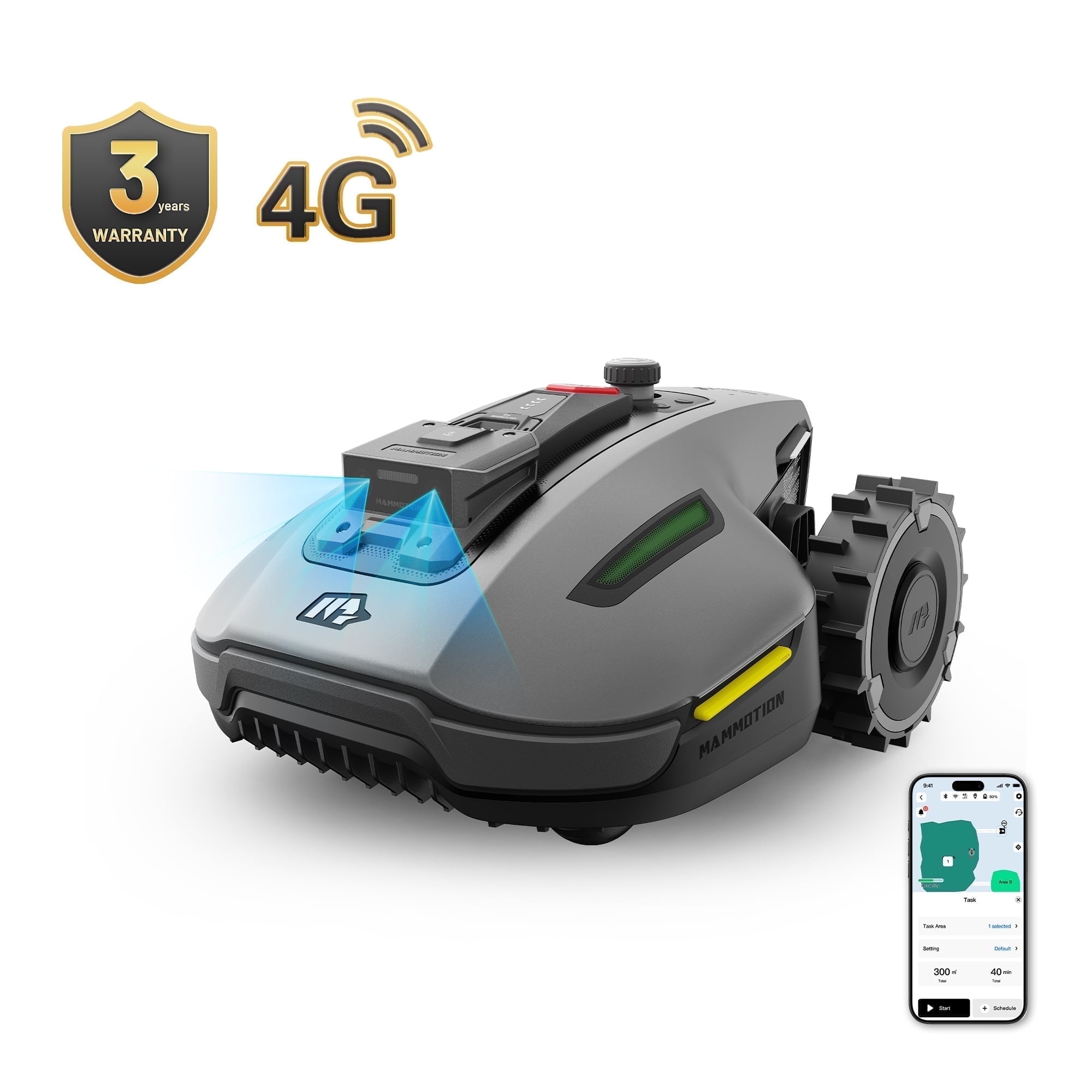 Mammotion YUKA Mini 800H Robot Lawn Mower,Auto Mapping, AI Obstacle ...