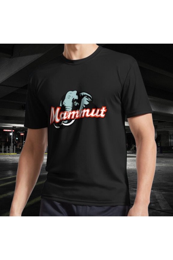 Mammut Motorrad Active Logo T-Shirt Funny Size Mode American T-shirt