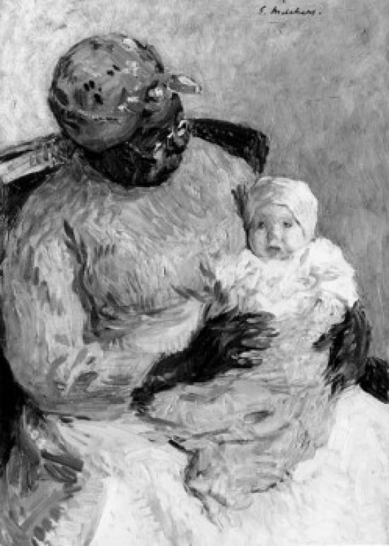 Mammy by Gari Melchers 1860-1932 Canvas Art - Gari Melchers (24 x 36)