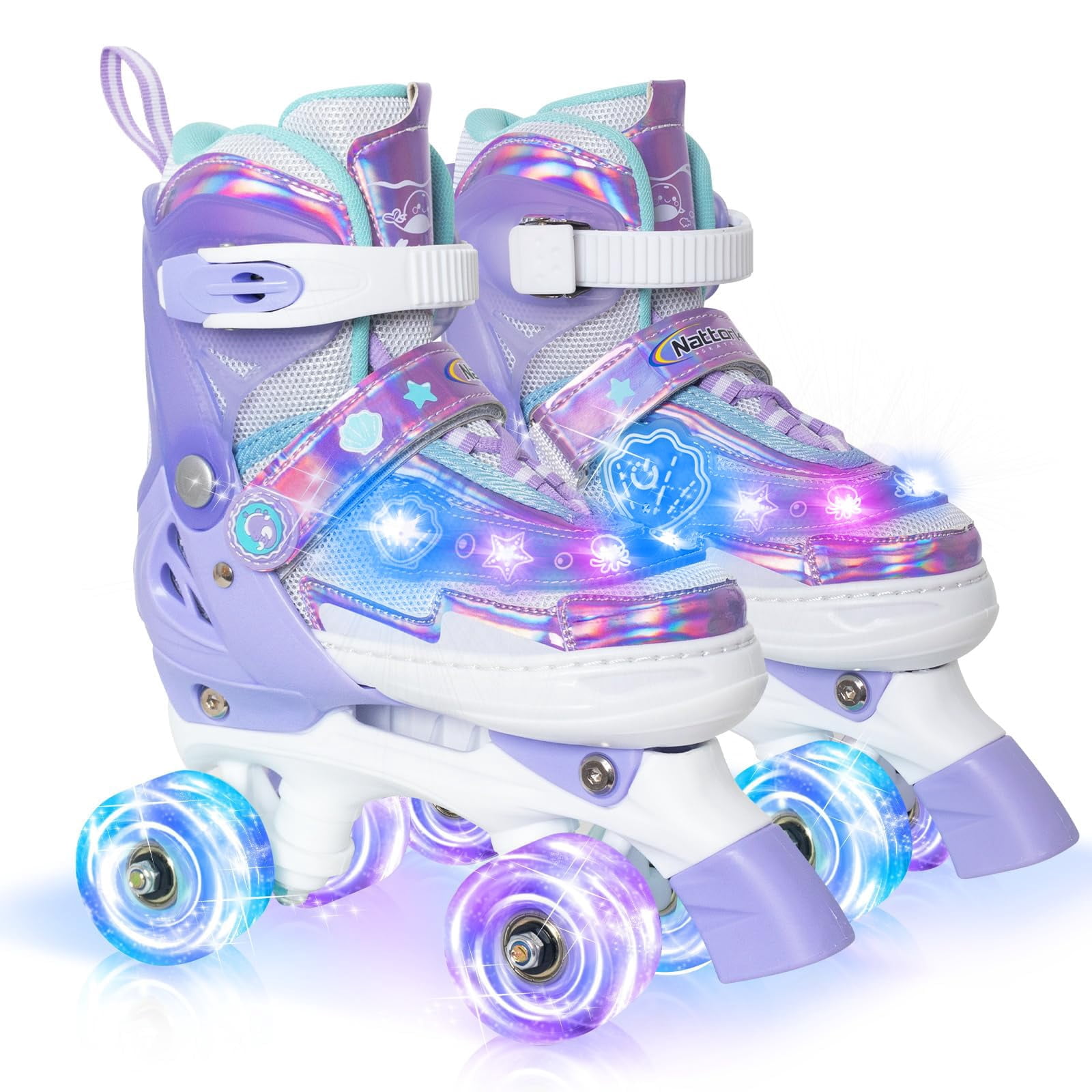 MammyGol Girls Roller Skates For Kids Toddler Purple Light Up mammygol-girls-roller-skates-for-kids-toddler-purple-light-up