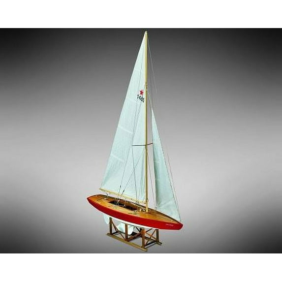 Mamoli MV54 Jenny - Wood Plank-On-Frame Ship Model Kit -Length: 587 mm (23"), Height: 931mm (37") Scale 1/12