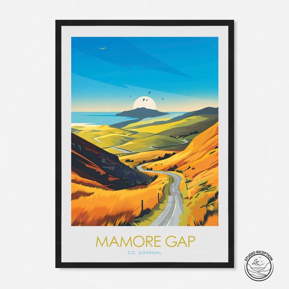 Mamore Gap Print | Donegal Travel Poster | Mamore Gap Poster | Donegal Poster | Mamore Gap Print | Travel Prints