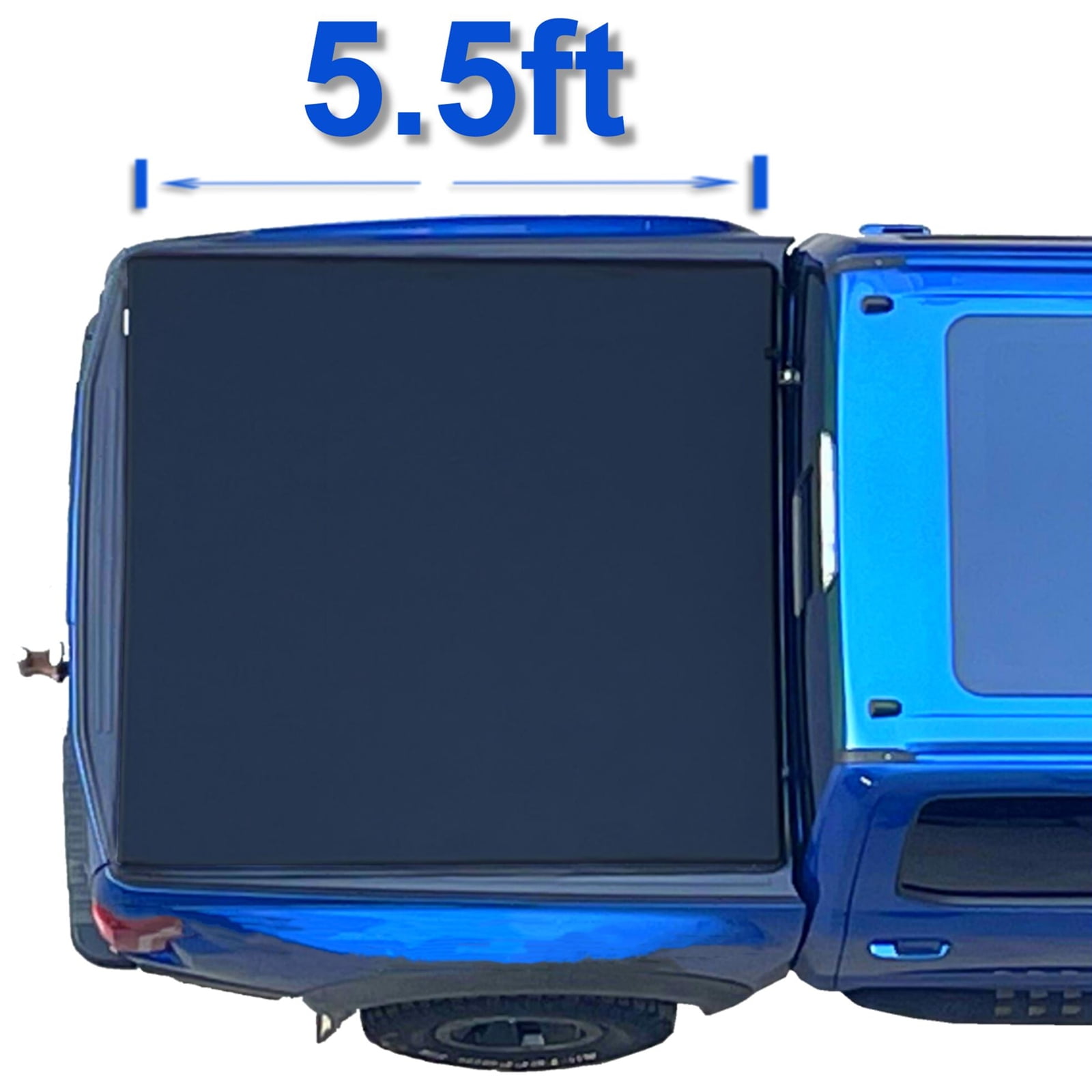 Mamoru Soft Roll Up 5.5ft Truck Bed Cover Compatible for 2001-2003 Ford F-150 Vinyl Tonneau Cover | Fleetside
