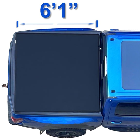 Mamoru Soft Roll Up 6'1" Truck Bed Cover Compatible for 2006-2008 Isuzu i-280 i-290 i-370 Vinyl Tonneau Cover | Fleetside
