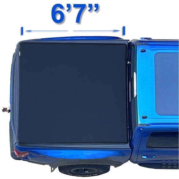 Mamoru Soft Roll Up 6'7" Truck Bed Cover Compatible for 2004-2015 Nissan Titan Vinyl Tonneau Cover | Fleetside