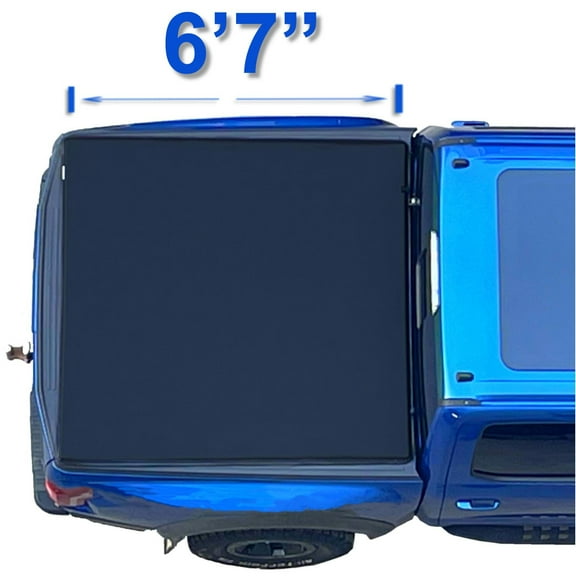 Mamoru Soft Roll Up 6'7" Truck Bed Cover Compatible for 2016-2024 Nissan Titan & XD Vinyl Tonneau Cover | Fleetside