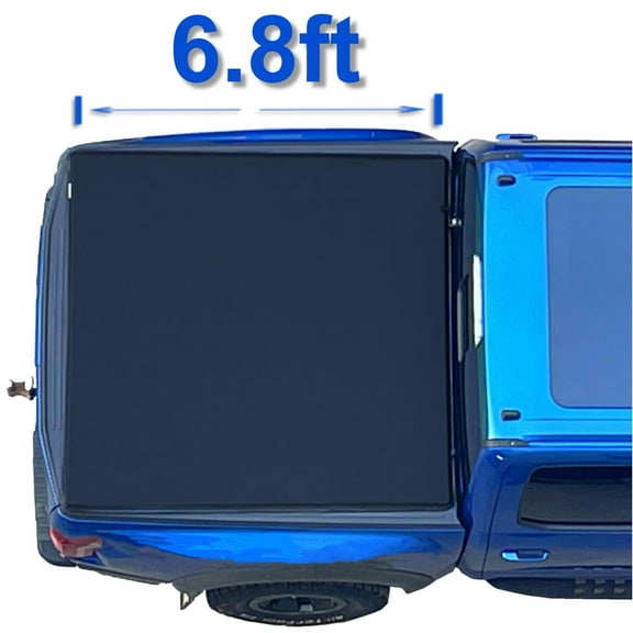 Mamoru Soft Roll Up 6.8' Truck Bed Cover Compatible for 1977-1996 Ford F-150 | 1977-1997 F-250 | 1997 F-250 HD Vinyl Tonneau Cover | Fleetside