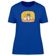 thumbnail image 1 of Man At The Pc And Cute Kittens T-Shirt Women -Image by Shutterstock, Female Large, 1 of 2