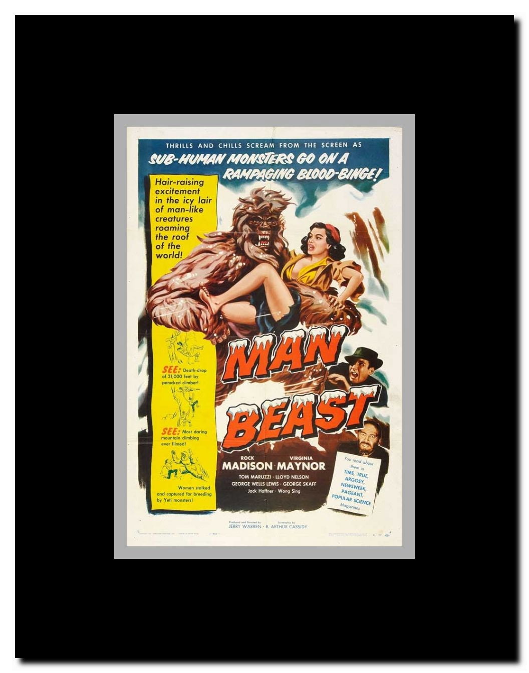 Man Beast Framed Movie Poster