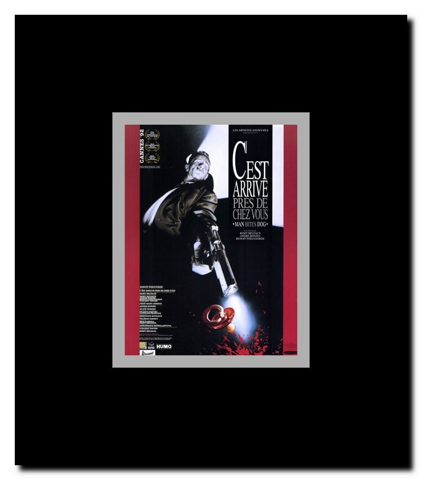 Man Bites Dog Framed Movie Poster