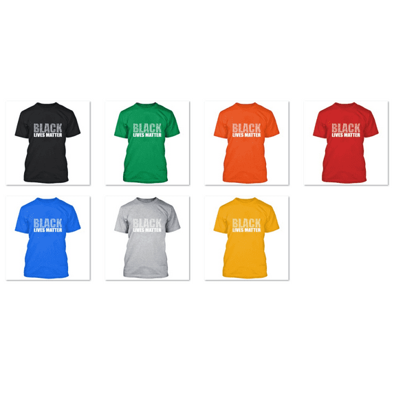 Man Black Lives Matter Printed Design T-shirt Graphic T-Shirt Short Sleeve T-Shirt Soft and Comfy Shirt, Lightweight Shirt Royal Blue Tee X-Large