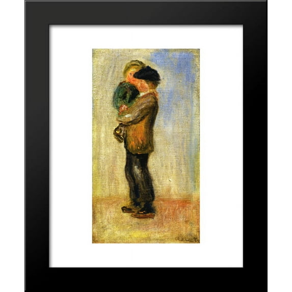 Man Carrying a Boy 20x24 Framed Art Print by Renoir, Pierre Auguste