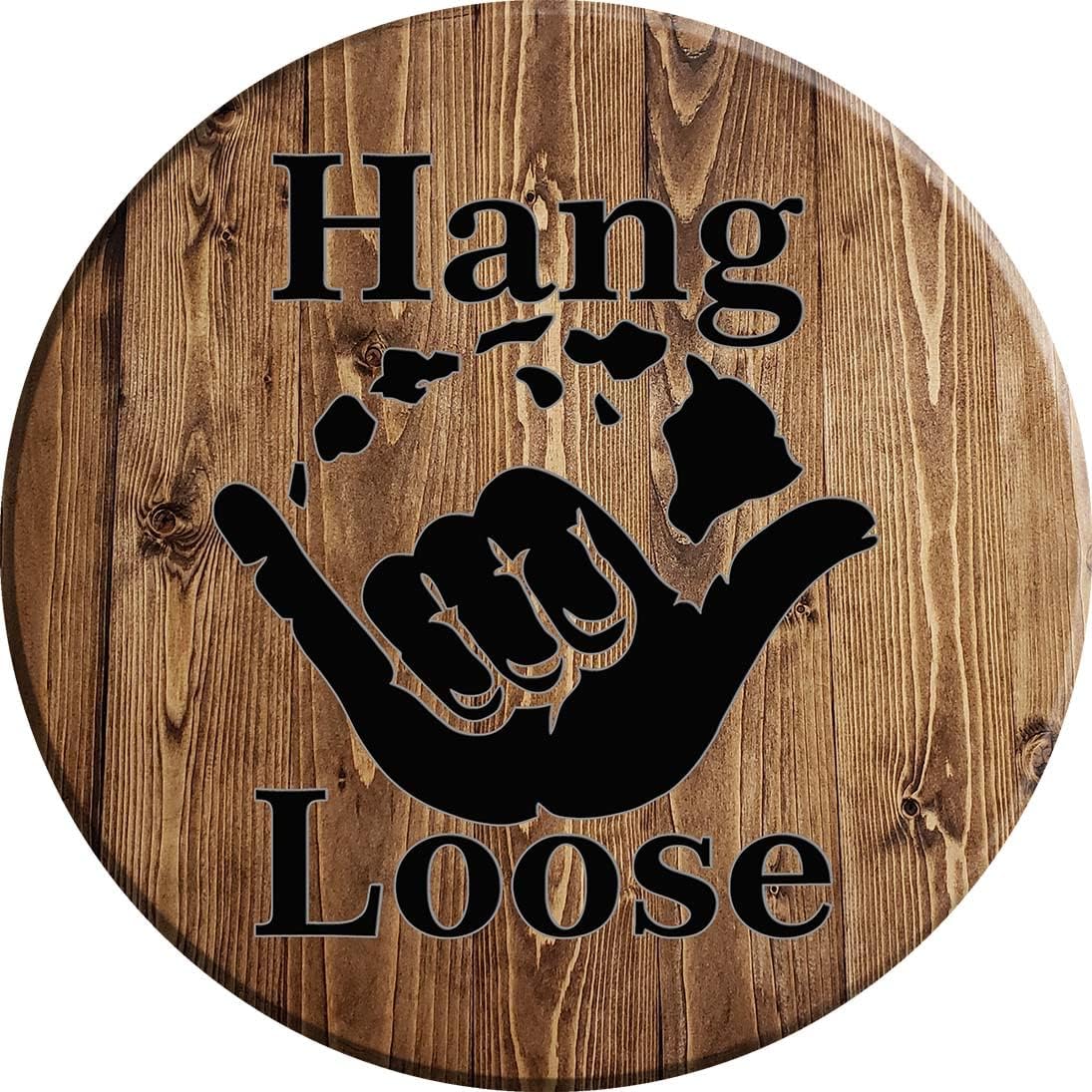 Man Cave Bar Signs Hang Loose Hawaii Pub Sign 18 Inch Funny Bar Wall