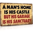 thumbnail image 1 of Man Cave Decor, 12x8 Inches Aluminum Metal Wall Sign for Bars, Cafes Pubs, Office, Kitchen, Home Coffee Station, Gifts for Men, Dad, Son, 1 of 5
