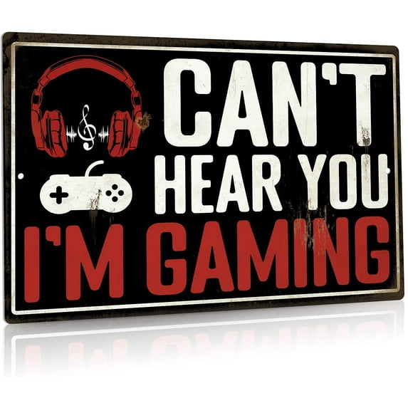 Man Cave Decor, 12x8 Inches Aluminum Metal Wall Sign for Bars, Cafes Pubs, Office, Kitchen, Home Coffee Station, Gifts for Men, Dad, Son