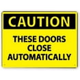 thumbnail image 1 of Man Cave Decor 632 Warning Sign,caution These Doors Close Automatically,traffic Sign Road Sign Business Sign 8x12 Inch Aluminum Metal Tin Sign Vintage, 1 of 5