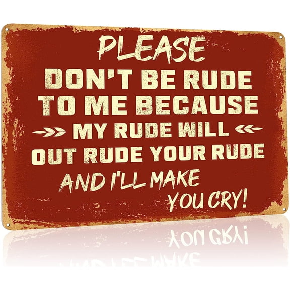 Man Cave Decor, Cool Stuff for your Room, Funny Garage Signs, Bar Signs for Home Bar, Suitable for Home Office, Cafe, Kitchen, Aluminum Sign 12x8 Inch, 4 Holes for Easy Hanging