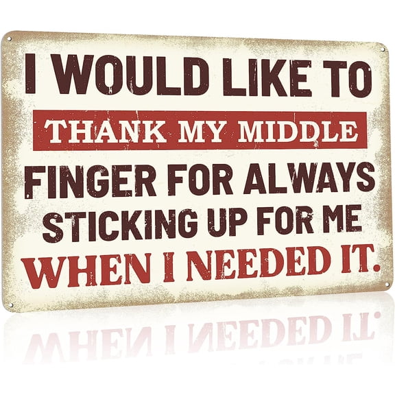 Man Cave Decor, Funny Bar Signs, Cool Stuff for Men, Sarcastic Tin Signs, Suitable for Garage, Cafe, Office, Kitchen, Home Bar, RV, Aluminum Sign 12x8 Inch, 4 Holes for Easy Hanging