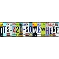 thumbnail image 1 of Man Cave Decor It's 420 Somewhere Metal Tin Sign Funny Street Signs Unique Wall Decor for Home Bar Diner Pub 16 x 4 Inches, 1 of 5