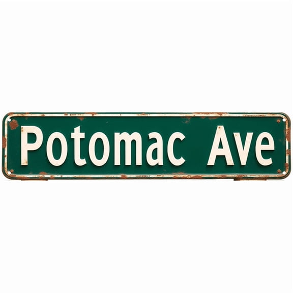 Man Cave Decor Metal Tin Sign 16X4 Inches Potomac Ave Sign Unique Wall Decor Aluminum. Man Cave Decor Metal Tin Sign Funny Street Signs Unique Wall Decor for Home Bar Diner Pub