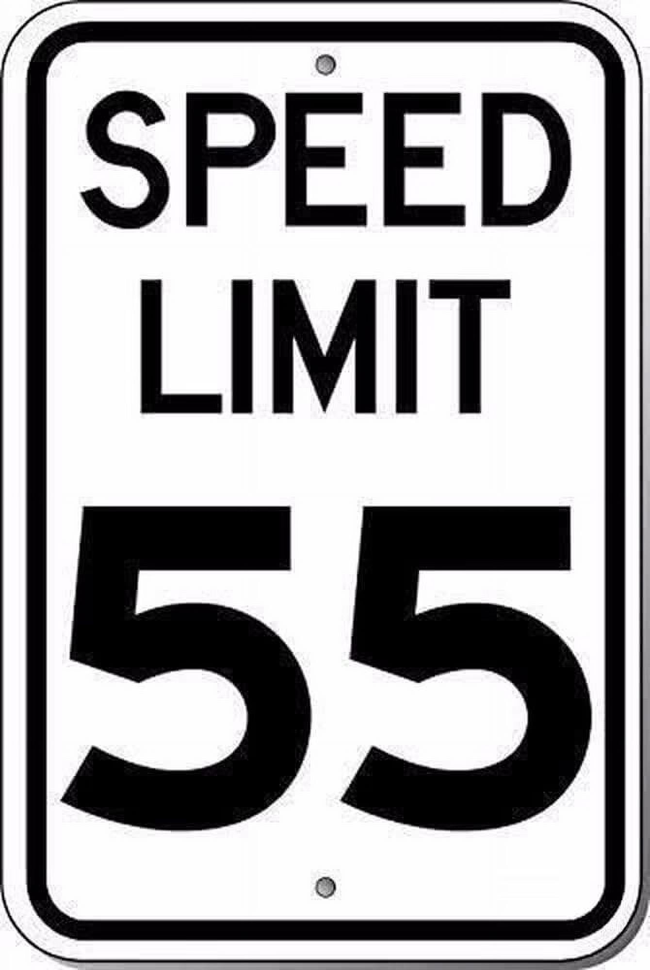 Man Cave Decor Metal Tin Sign Speed Limit 55 Sign Yard Ative Signs Sign ...