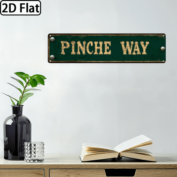 Man Cave Decor Vintage Wall Pinche Vintage Tin Signs Funny Street Metal Signs for Bar Decor 4x16 in