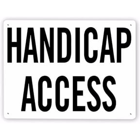 Man Cave Decor Warning Sign,pool Marker Handicap Access,traffic Sign Road Sign Business Sign 8x12 Inch Metal Tin Sign Vintage
