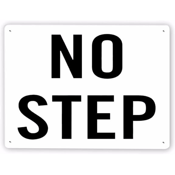 Man Cave Decor Warning Sign,pool Marker No Step,traffic Sign Road Sign Business Sign 12x8 Inch Metal Tin Sign Vintage