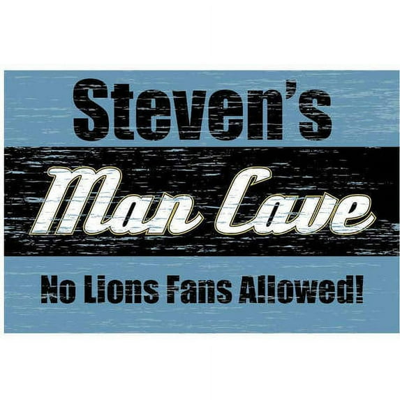 Man Cave Personalized Floor Mat Available In Multiple Colors