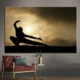 thumbnail image 1 of Man Cave Poster, Kung Fu Poster, Martial Wall Decor, Martial Printed Canvas, Martial Man Wall Decor, Man Silhouette Poster, Canvas Wall Decor - 3P-Rolled Canvas, 1 of 9