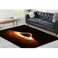 thumbnail image 1 of Man Cave Rug, Entryway Rug, Bedroom Rug, Gift Rug, Black Hole Rugs, Outer Space Rug, Modern Rugs, Colorful Rug, Thin Rug, Printed Rug, 5.2'x7.5' - 160x230 cm, 1 of 8