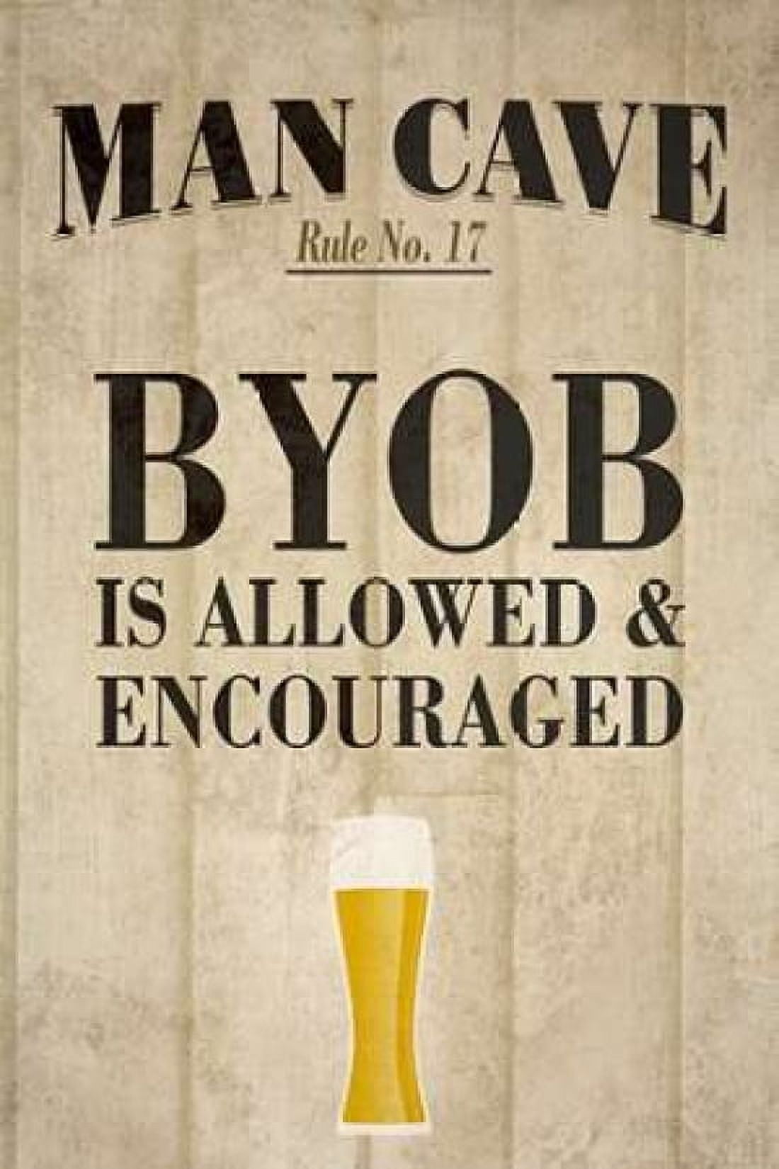 Man Cave Rules I Canvas Art - SD Graphics (12 x 18)