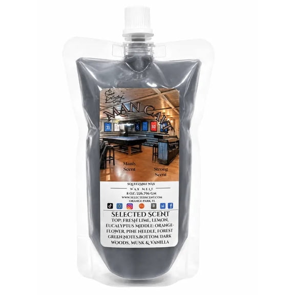 Man Cave Squeezable Wax Melt (8ounces)