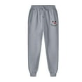 thumbnail image 1 of Man Clothing Clearance Under $5,AXXD Unisex Christmas Print Lace Up Elastic Sports Pants Trousers Painters Pants for Men Gray 8, 1 of 5