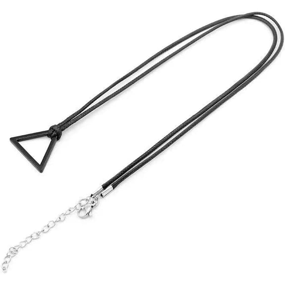 Man Cosplay Denji Necklace,Chain Saw Man Animation Peripheral Necklace, Anime Cos Metal Pull Ring Pendant Pendant Jewelry, Jewelry Gifts for Animation Fans (Black)