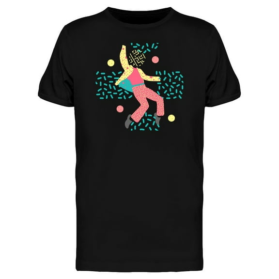 Man Dancing Style Art Retro T-Shirt Men -Image by Shutterstock, Male 3X-Large