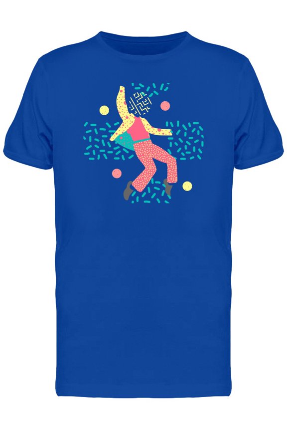 Man Dancing Style Art Retro T-Shirt Men -Image by Shutterstock, Male 3X-Large