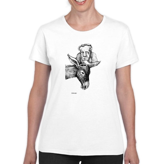 Man Drinking T-Shirt Women -Mohsen Najafi Designs, Female 5X-Large
